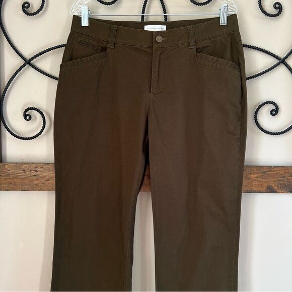 Christopher & Banks Cotton Stretch Slim Bootcut Casual Career Pants Slacks - Picture 3 of 16